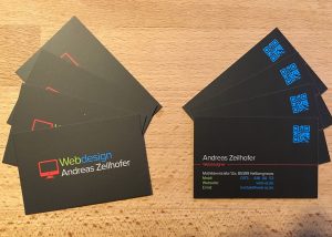 Webseiten Andreas Zeilhofer Visitenkarte